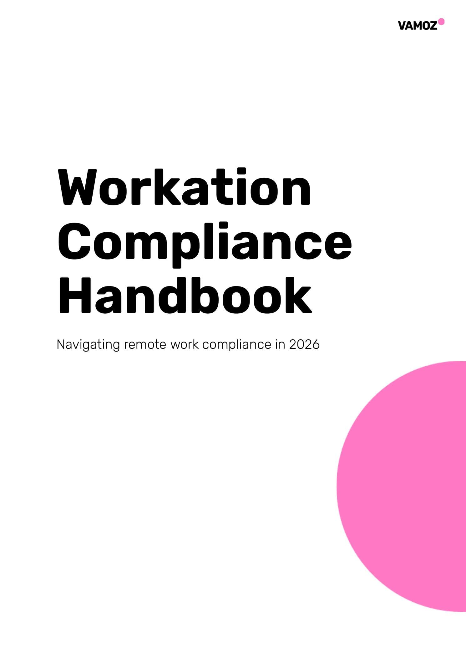 Cover of the English Workation Compliance Handbook 2026